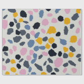 Kleurig terrazpatroon cadeaupapier (Vlak)