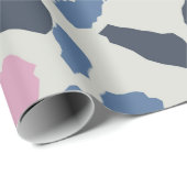 Kleurig terrazpatroon cadeaupapier (Rol Hoek)