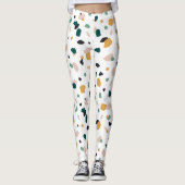 Kleurig terrazpatroon leggings (Voorkant)