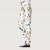 Kleurig terrazpatroon leggings (Links)