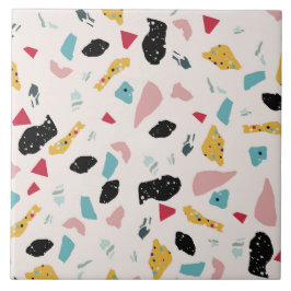 Kleurig terrazpatroon tegeltje