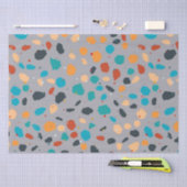 Kleurig terrazpatroon tissuepapier (Craft)