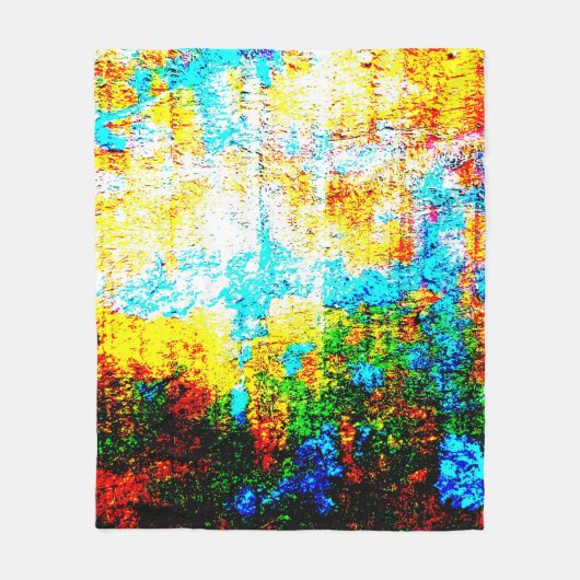 Kleurig textuureffect. Mooie Abstracte Decora Fleece Deken (Voorkant)
