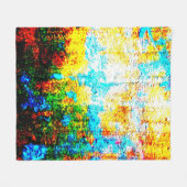 Kleurig textuureffect. Mooie Abstracte Decora Fleece Deken (Voorkant (Horizontaal))