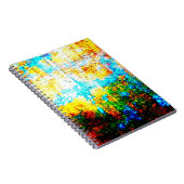 Kleurig textuureffect. Mooie Abstracte Decora Notitieboek (Rechterzijde)