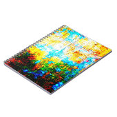 Kleurig textuureffect. Mooie Abstracte Decora Notitieboek (Linkerzijde)