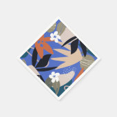 Kleurig tropisch abstract patroon servet (Hoek)