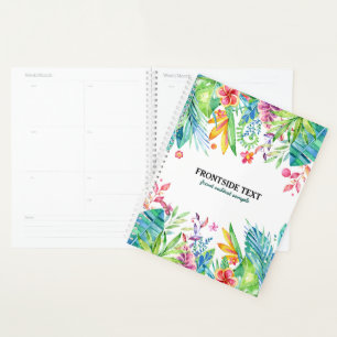 Kleurig Tropisch Flowers & Leafs Design Planner