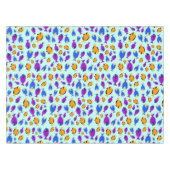 Kleurig tropisch vispatroon in blauw Zee Tafelkleed (Voorkant (Horizontaal))