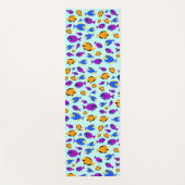 Kleurig tropisch vispatroon in blauw Zee Yogamat (Voorkant)
