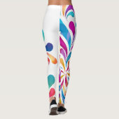 Kleurig valpatroon | Inleidende prijsopgave actief Leggings (Achterkant)