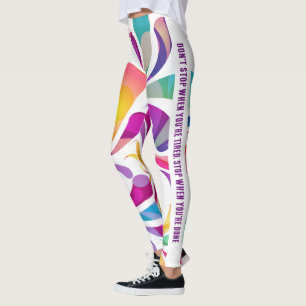 Kleurig valpatroon Inleidende prijsopgave actief Leggings