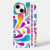 Kleurig valpatroon | motivering Case-Mate iPhone case (Achterkant)