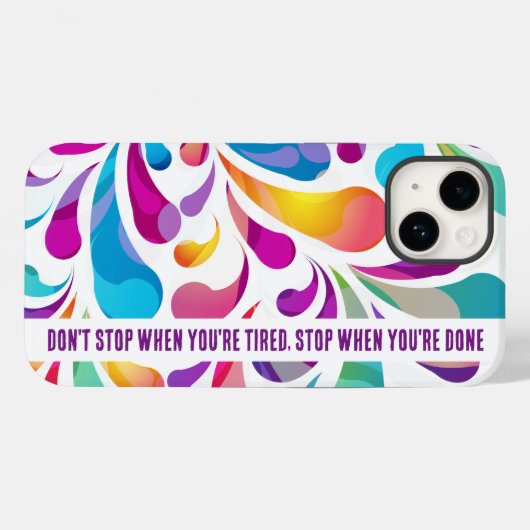 Kleurig valpatroon | motivering Case-Mate iPhone case (Achterkant (horizontaal))