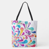 Kleurig valpatroon | motivering tote bag (Achterkant)