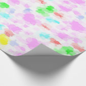 kleurig veerpatroon cadeaupapier (Hoek)