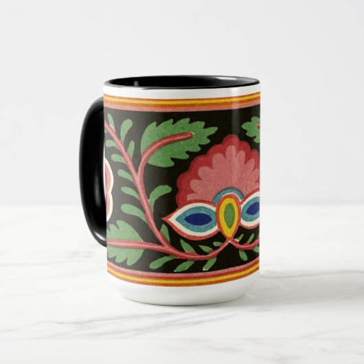 Kleurig ventilatorontwerp - Mok (Voorkant links)