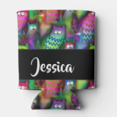 Kleurig verloop van katten blikjeskoeler (Achterkant)