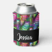 Kleurig verloop van katten blikjeskoeler (Blikje Achterkant)