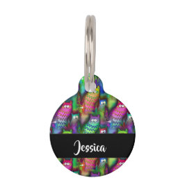 Kleurig verloop van katten huisdierpenning