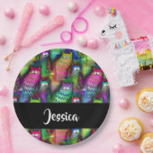 Kleurig verloop van katten papieren bordje (Feest)