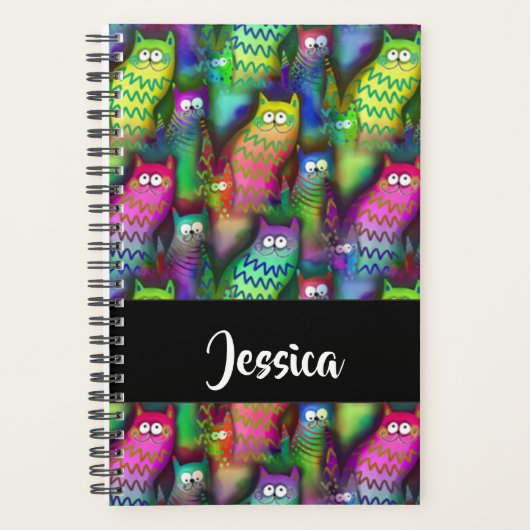 Kleurig verloop van katten planner (Voorkant)