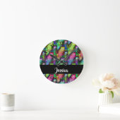 Kleurig verloop van katten ronde klok (Huis)