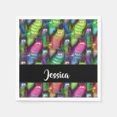 Kleurig verloop van katten servet (Voorkant)