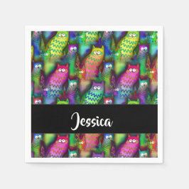 Kleurig verloop van katten servet