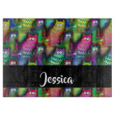 Kleurig verloop van katten snijplank (Voorkant)