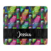 Kleurig verloop van katten snijplank (Voorkant)