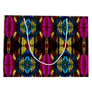 Kleurig verpakkingspapier groot cadeauzakje