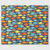 Kleurig vispakpapier cadeaupapier (Vlak)