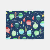 Kleurig vispatroon fleece deken (Voorkant (Horizontaal))