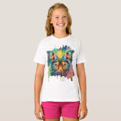 Kleurig vlinderontwerp t-shirt (Voorkant volledig)