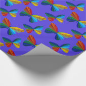 Kleurig vlindervloerpapier cadeaupapier (Hoek)
