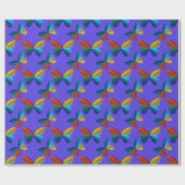 Kleurig vlindervloerpapier cadeaupapier (Vlak)