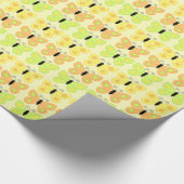 Kleurig vlindervloerpapier cadeaupapier (Hoek)