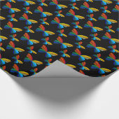 Kleurig vlindervloerpapier cadeaupapier (Hoek)