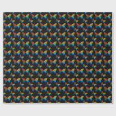 Kleurig vlindervloerpapier cadeaupapier (Vlak)
