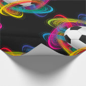 Kleurig Voetbal glanzend papier voor het oppakken 