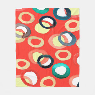 Kleurig waterverf aquarell naadloos patroon fleece deken