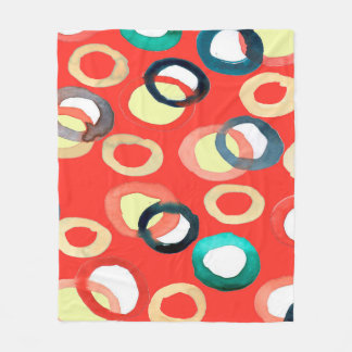 Kleurig waterverf aquarell naadloos patroon fleece deken