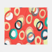 Kleurig waterverf aquarell naadloos patroon fleece deken (Voorkant (Horizontaal))