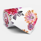 Kleurig waterverf floreel patroon. stropdas (Opgerold)