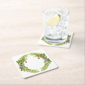 Kleurig waterverf patroon van bessen muismat c kartonnen onderzetters (Insitu)