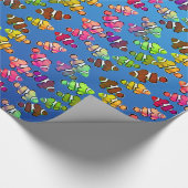 Kleurig werkdocument voor kleine inktvissen cadeaupapier (Hoek)