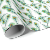 Kleurig werkvederpatroon voor pauw papier (Rol Hoek)