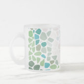 Kleurig Zee glas met Mok Initiaal (Links)