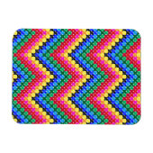 Kleurig zigzagpatroon magneet (Horizontaal)